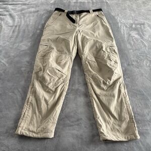 LL Bean Insulated‎ Cargo Womens Pants Convertible Zip Off Bottoms Padded Knees 7